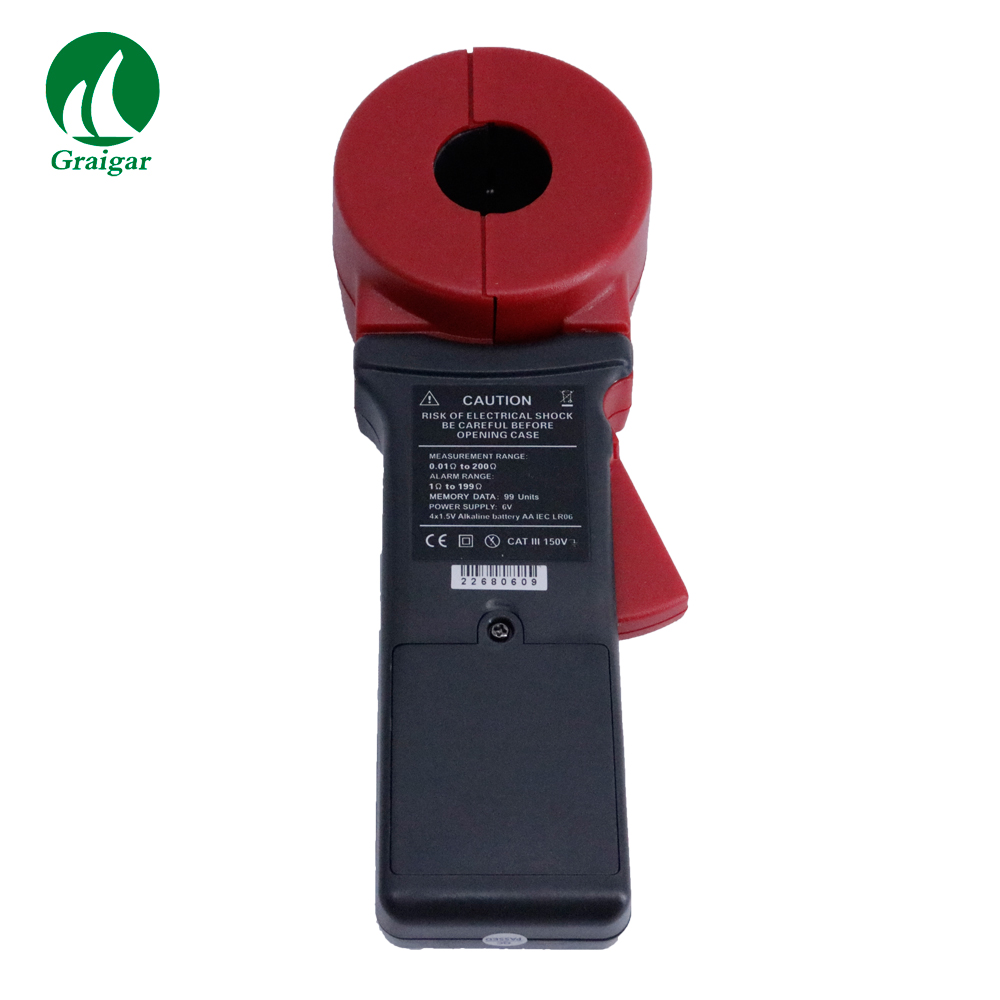 thumbnail image 2 of ETCR2100A+ Digital Clamp Ground Tester - Auto Range Earth Resistance Meter 2 of 6