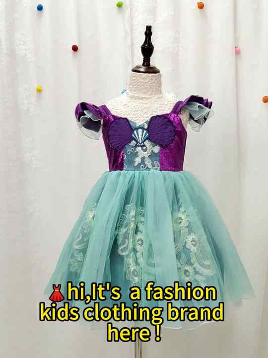 Girls Mermaid Ariel Princess Dress Cosplay Costumes for Baby Girl Dress up Children Halloween Clothing Girls Mermaid Ariel Princess Dress Cosplay Costumes for Baby Girl Dress up Children Halloween Clothing