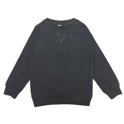 Meninos Das Meninas do bebê Outono Crianças Pullover Preto Liso Cinza Camisola de Algodão Crianças Roupas Moda Infantil Casaco 2020 Nova