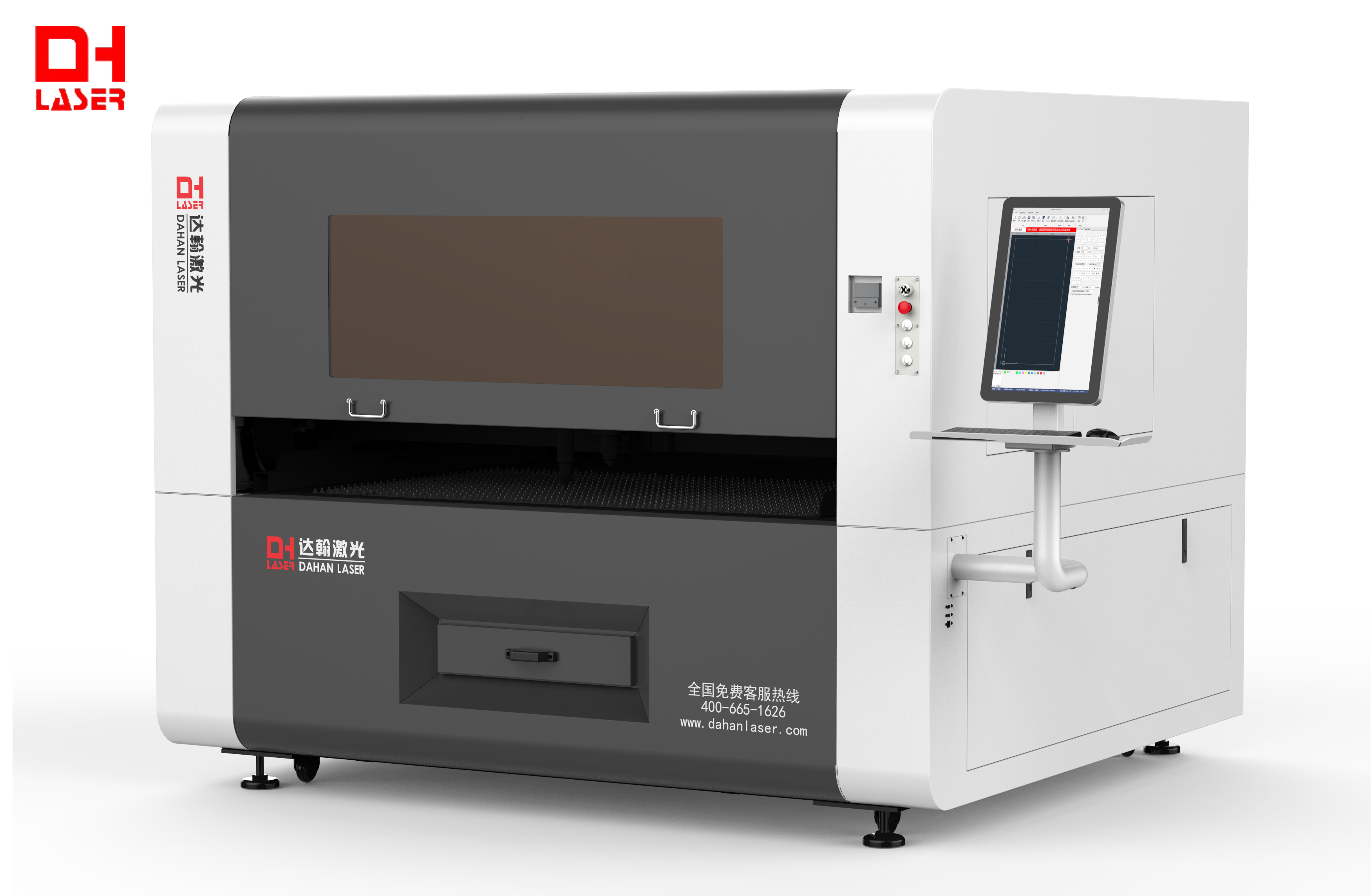 Co2 laser and fiber laser cutting machine of high precision