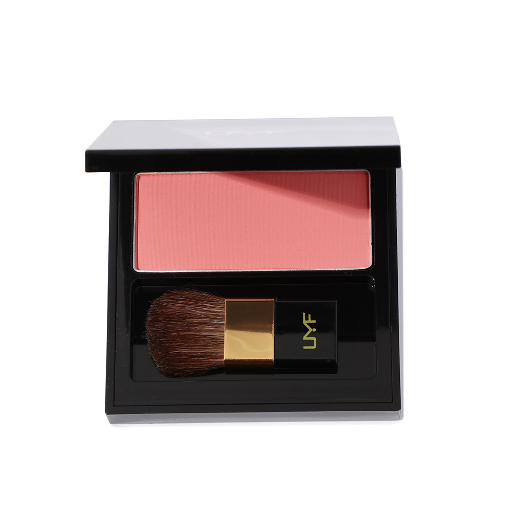 Гладкая высокая пигментированные уход за кожей лица 3 вида цветов матовые румяна, палитра этикетка румяна