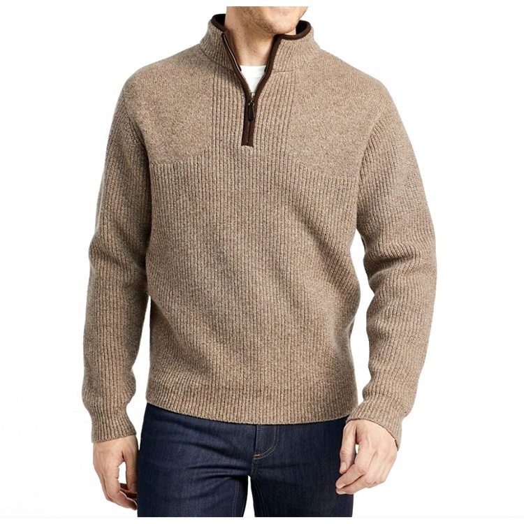 Ablaze Jin Men Autumn Warm Knitted Wool Sweaters Solid Color Casual O-Neck Cotton Pullover