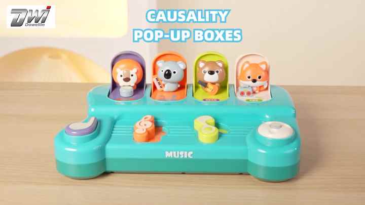 Jouet Pop-Up Interactif Pour Bébé - Cause à Effet - Éducatif Montessori - Neuf