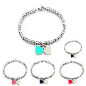 Pulsera De Glamour De Plata De Leishe Con Pulsera De Esmalte Pulsera De Glamour De Plata De Leishe Con Pulsera De Esmalte
