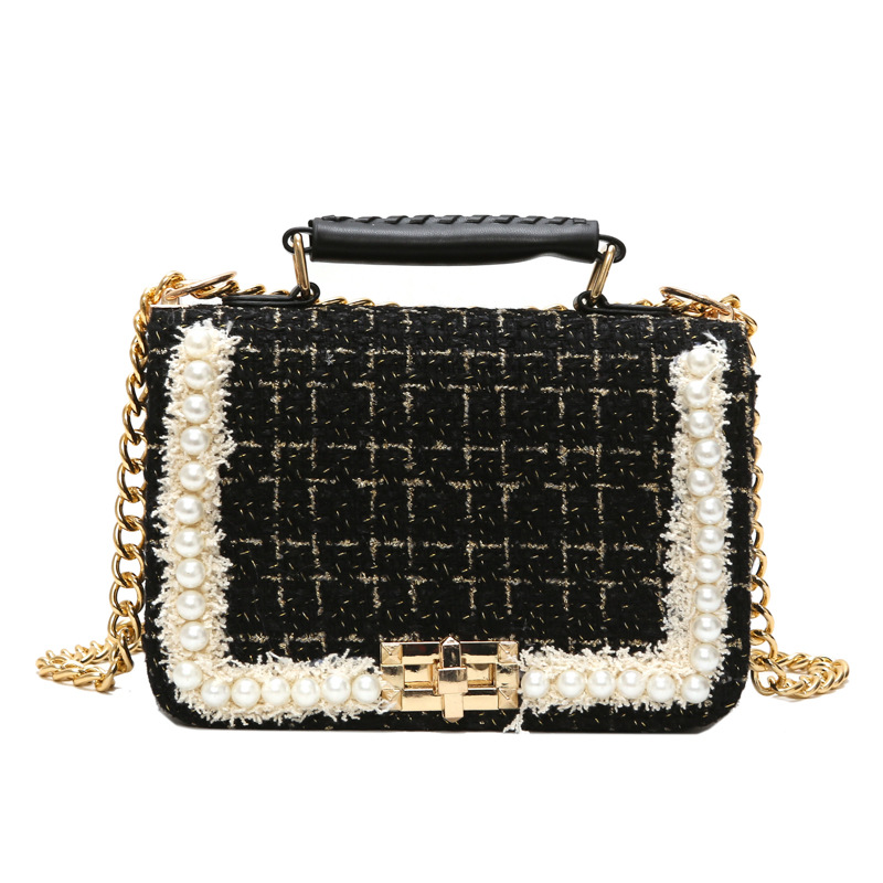 monogram gabby tweed handbag