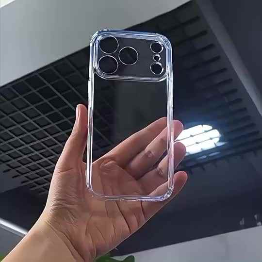 Coque Transparente Bleu Antichoc pour iPhone 17 - Français