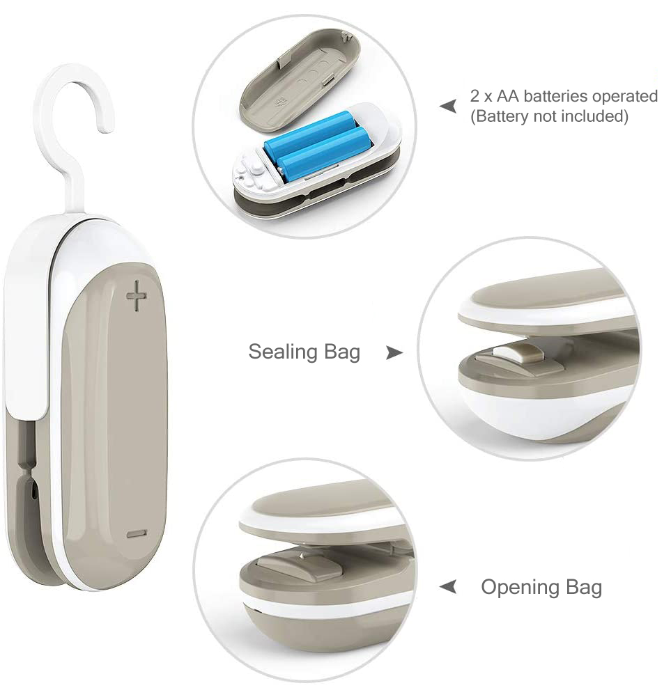 Amazon Горячая распродажа! Портативный Ручной мини-сумка для еды термоупаковочная машина с резаком