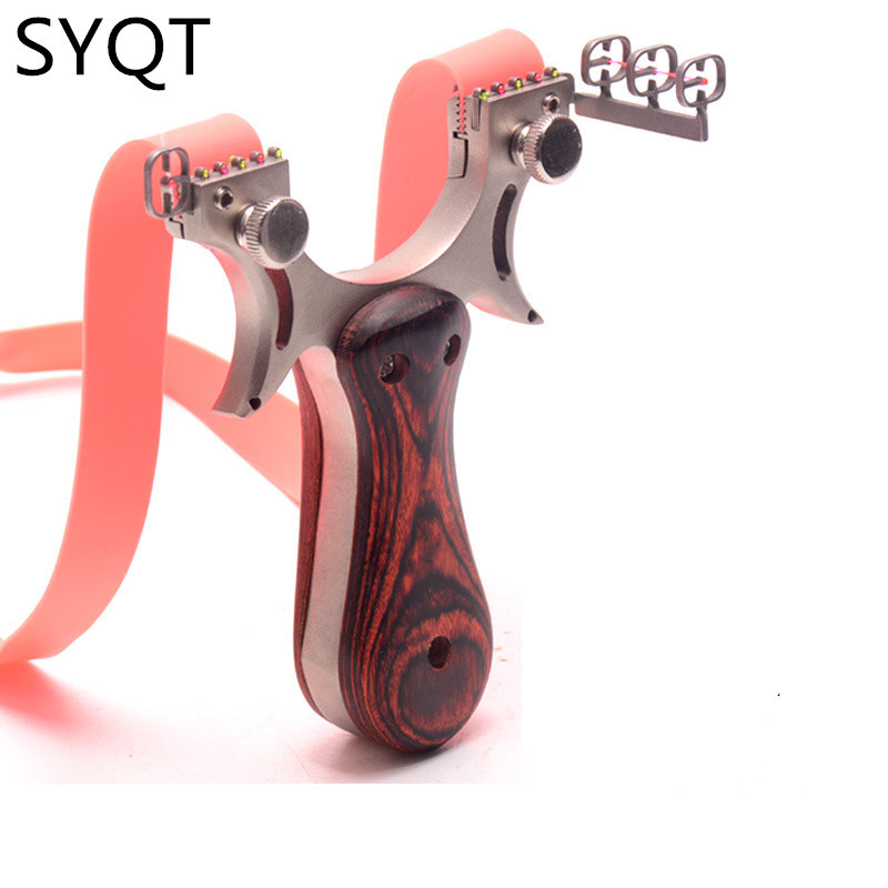 Slingshot катапульты охотничьи высокого качества из нержавеющей стали с резиновой лентой для наружной съемки игры sling shot