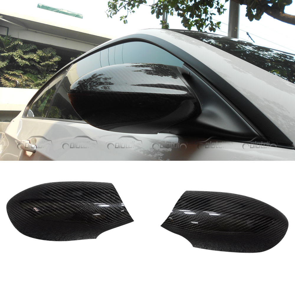 2Pcs Carbon Side Mirror Shield Cover Stick On For BMW F80 M3 F82 F83 M4 2014+