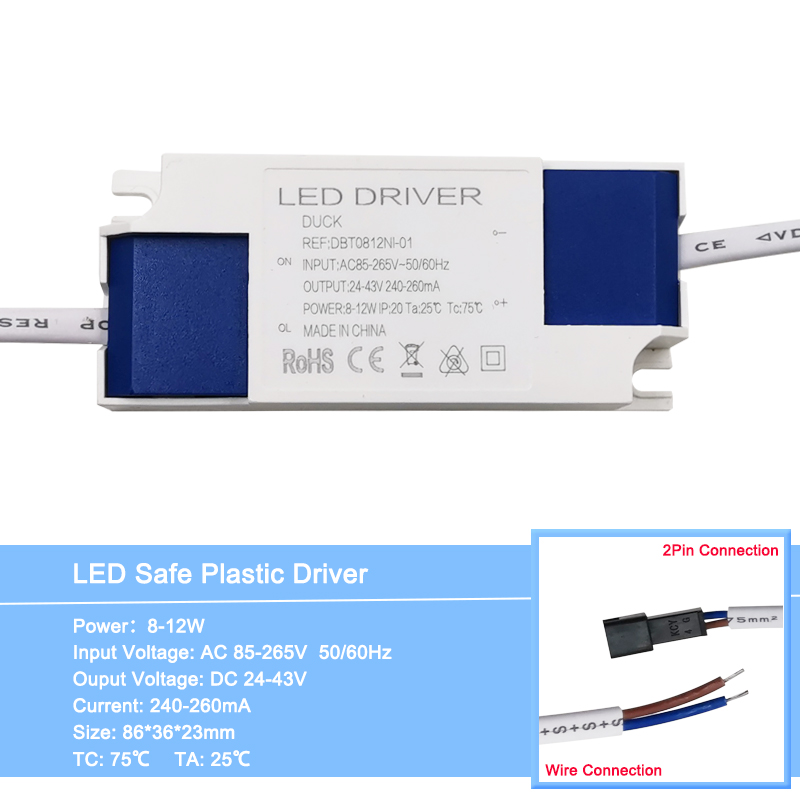 1-36W LED Lighting Transformers Power Supply AC100-240V High Quality LED Constant Current Driver Adapter 300mA for LED Lights