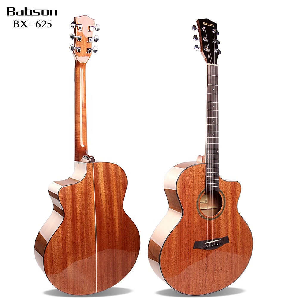 Дешевая Акустическая гитара BX-625 Babson, 41 дюйм, производство красного дерева, китайский музыкальный инструмент