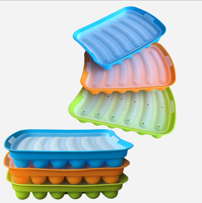 Venda quente Silicone de Grau Alimentar Molde Baking Ferramenta Preguiçoso Cão Salsicha DIY Molde de Silicone Quente
