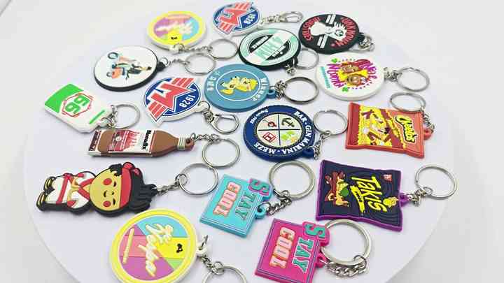 Custom Design 3D Silicone Keying Soft Pvc Rubber Keychain for