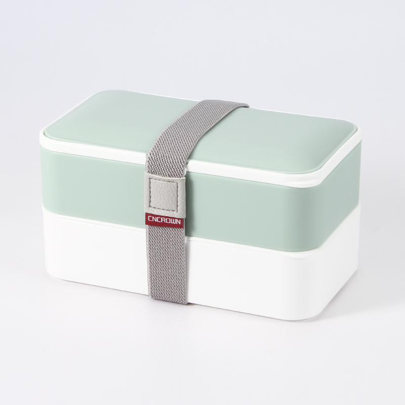 Экологичные двойные слои прямоугольник герметичные биоразлагаемые бизнес без добавления бисфенола А бенто Ланч-бокс с столовые приборы