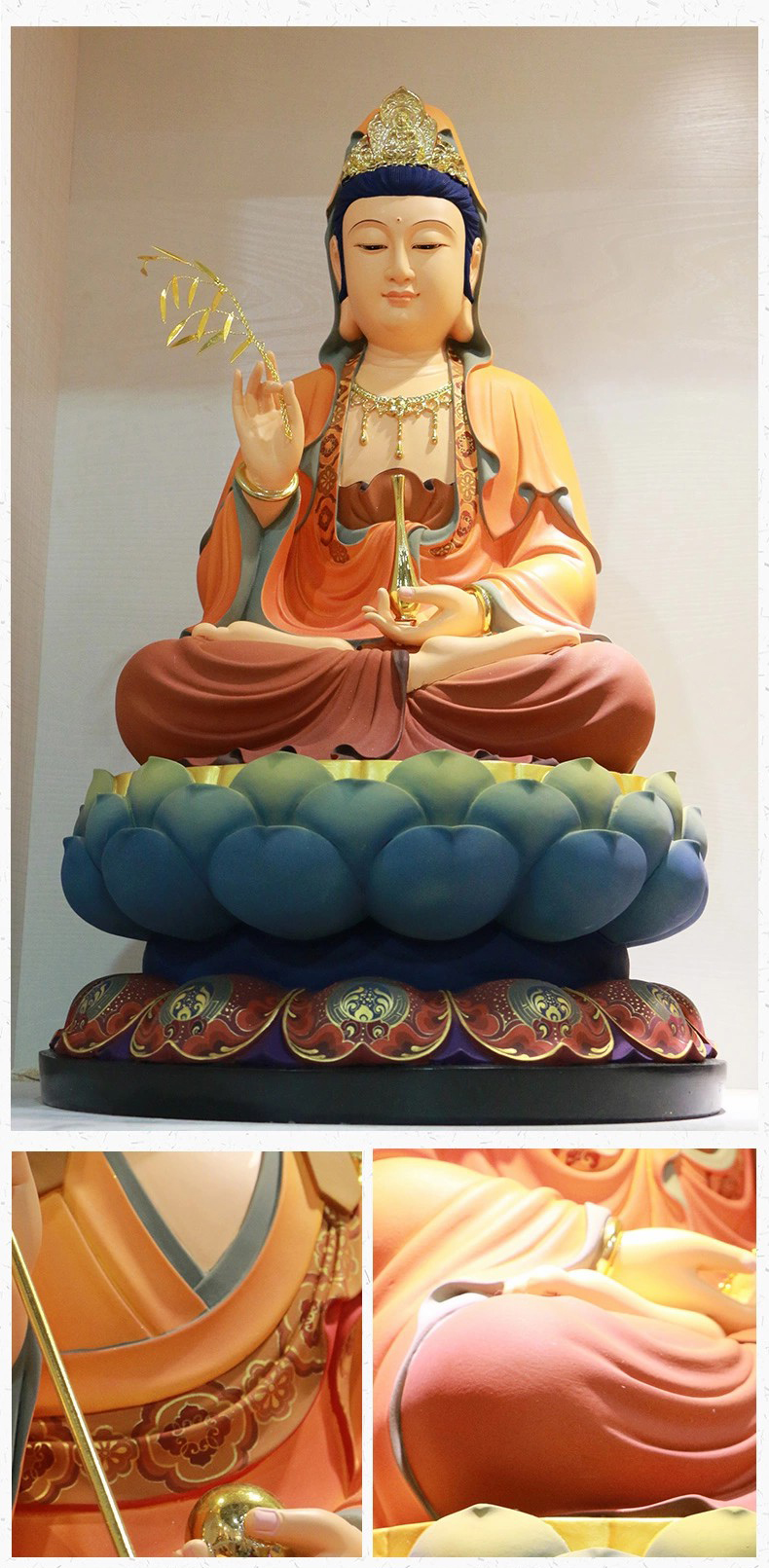 装饰树脂宗教佛像树脂彩色佛像 - buy red resin buddha,resin buddha