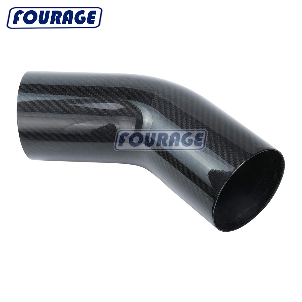 Высокопрочный изогнутый трубчатый соединитель из настоящего углеродного волокна с угловым покрытием 45 градусов