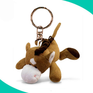 plush horse keyring