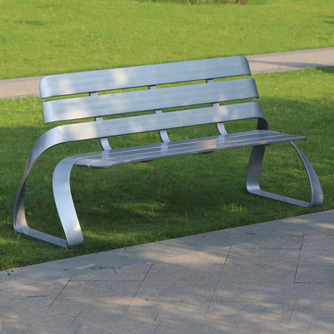 庭院花园长凳铝家具户外框架现代公园椅子