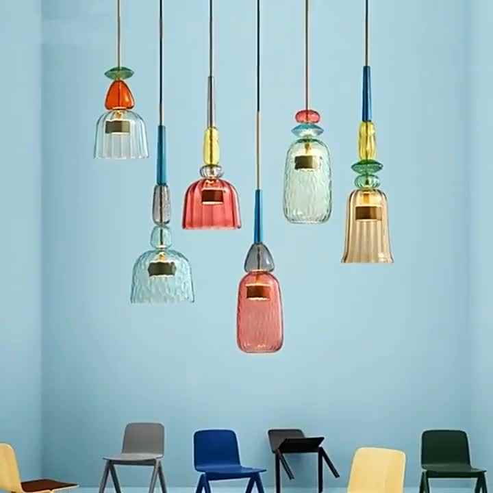 Modern Color Candy Pendant Lights for Living Room More