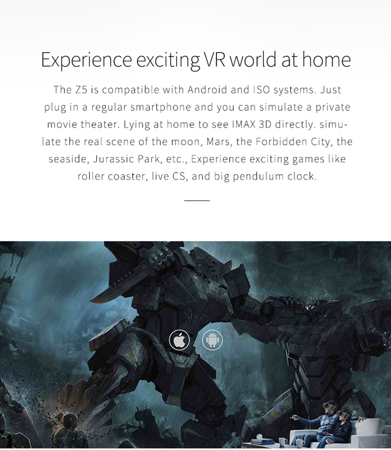 Bobovr Z5 VR Headset Helmet Casque Smart Phone Video Game 3D Glasses Box Virtual Reality