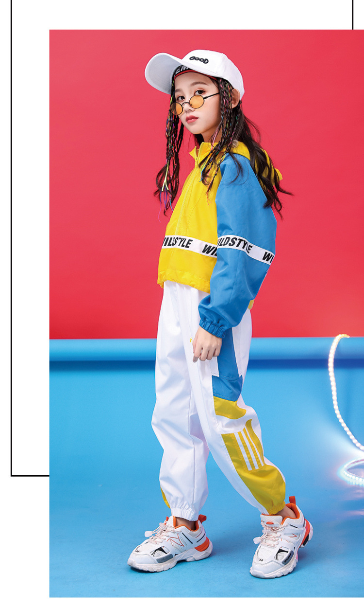 Kids Hip Hop Clothing Latest Teen Clothes Girl's Autumn Winter Hoodie Sweat Suit