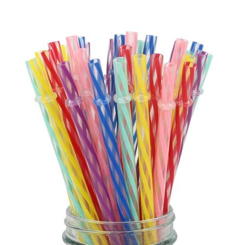 order)义乌可重复使用的塑料吸管可重复使用的tiffany蓝色条纹泥凸揶