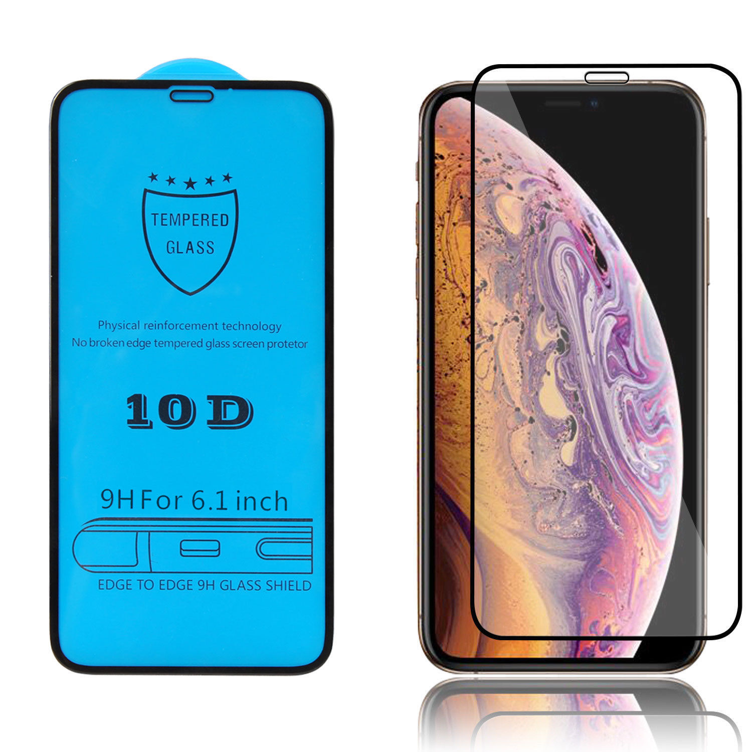 6s LGYD for 25 PCS 9H 5D Full Glue Full Screen Tempered Glass Film for iPhone 6
