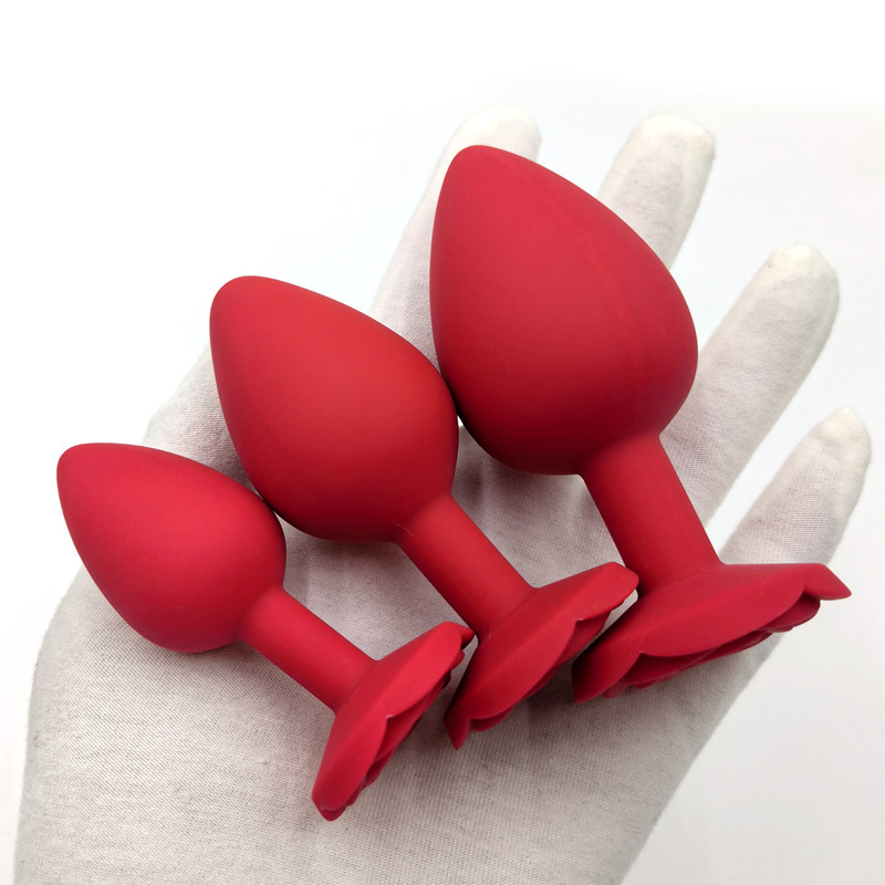Rose Sexy Silicone Anal Plugs