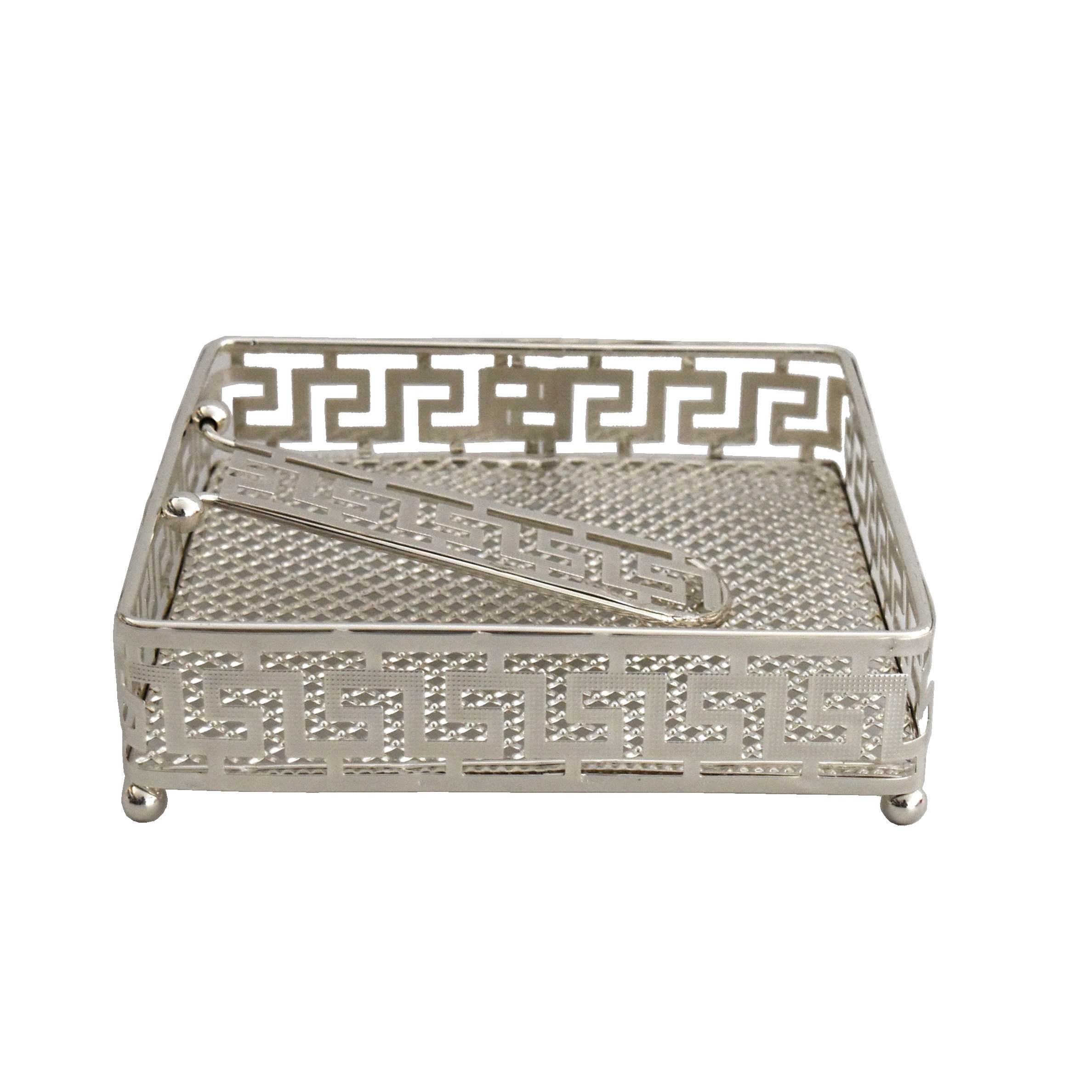 Diwali, посеребренный держатель для салфеток, металлические железные поделки, Высококачественная коробка для салфеток для отеля