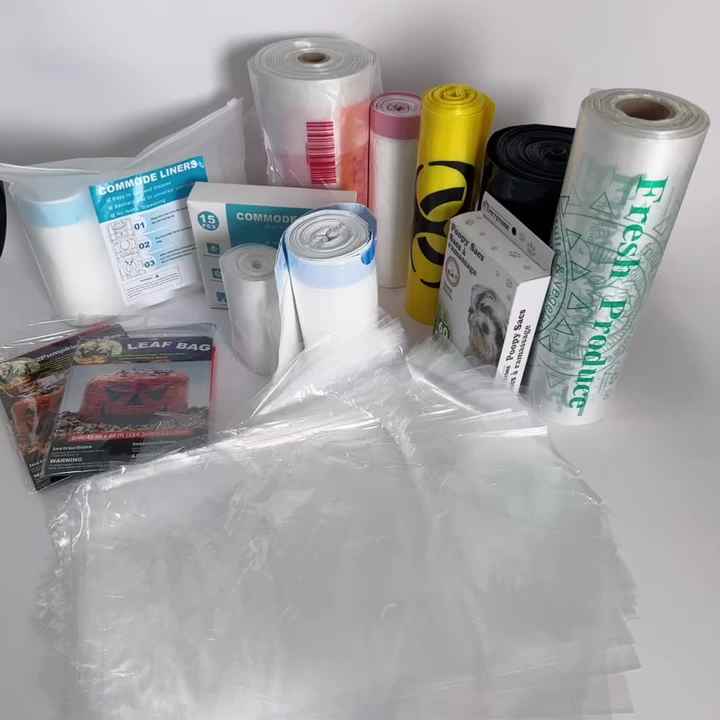 Bolsas de basura de 4-6 galones con cordón, bolsas de plástico con