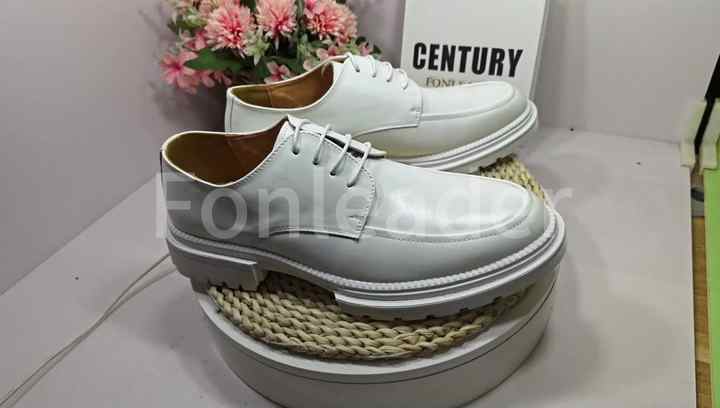 Classy Design Lace Up Handsome Good Looking Wedding Shoes For Men Comfortable White Dress Shoes