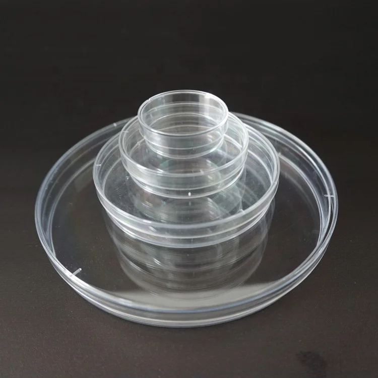 Одноразовый оптически чистый высококачественный полистирол (PS) пластиковые стерильные чашки Петри