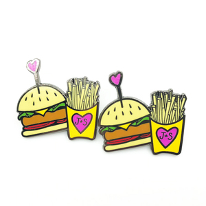 Custom Hard enamel clothing black lapel Pin Badge