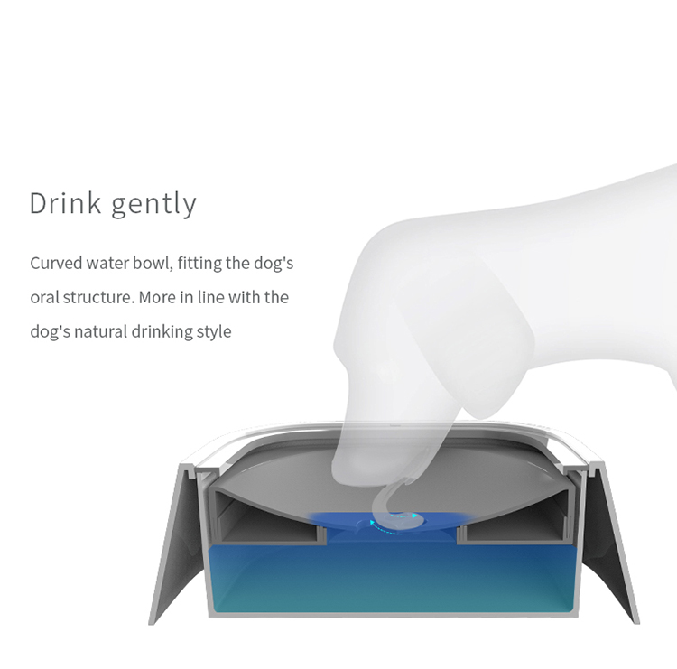 Road Refresher No Spill Dog Water Bowl Not Wet Mouth Wet Beard Pet Dog Bowl Water Splash Prevent Buoyant Force Bowl