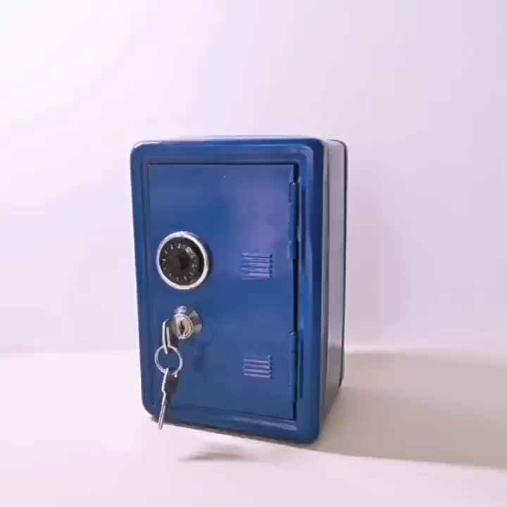 Mini Locker with Lock & Keys Personal Safe with Key Lock Money Safe and ...