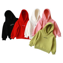 2020 Hot Sale High Quality Autumn Spring Children's Fleece Thickened Hoodie Baby Casual Super Soft Sweatshirt