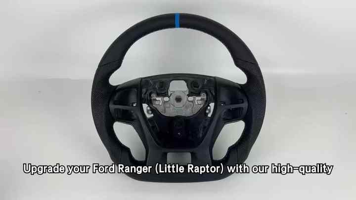 Car Interior Accessories High-quality Leather Sports Steering Wheel for ...