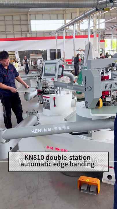 Industrial Double Stacked Arm Curve Edge Banding and Trimming Machine ...