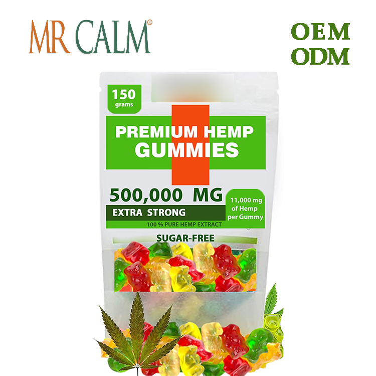 Натуральные продукты CBD Gummies с пеньковым маслом добавки для боли тревога стресс спокойное настроение OEM ODM