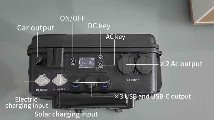 BJC-2200 Golden Supplier Lifepo4 Battery 2150WH Portable Outdoor Power Station 3000W With Inverter Power Station