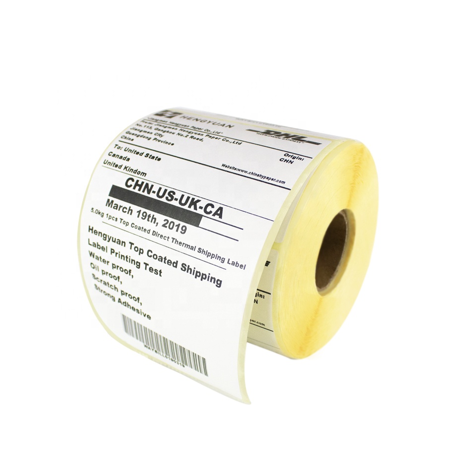 100X 4x6 Fanfold Transfer Adhesive Perforated Labels For Zebra Printer