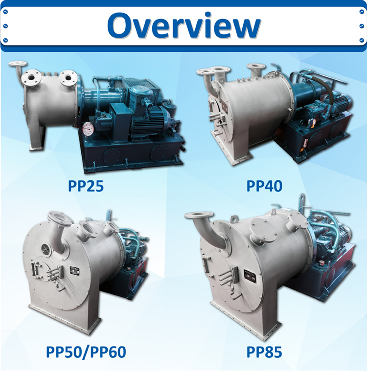 High Speed Automatic Food Centrifuge With 2 Stage Pusher Mineral
