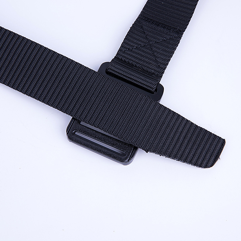 Tactical Belt Men's Nylon Fabric Outdoor Combat Metal Buckle Woven Belt Hunting Hiking Sports Fabric Belt