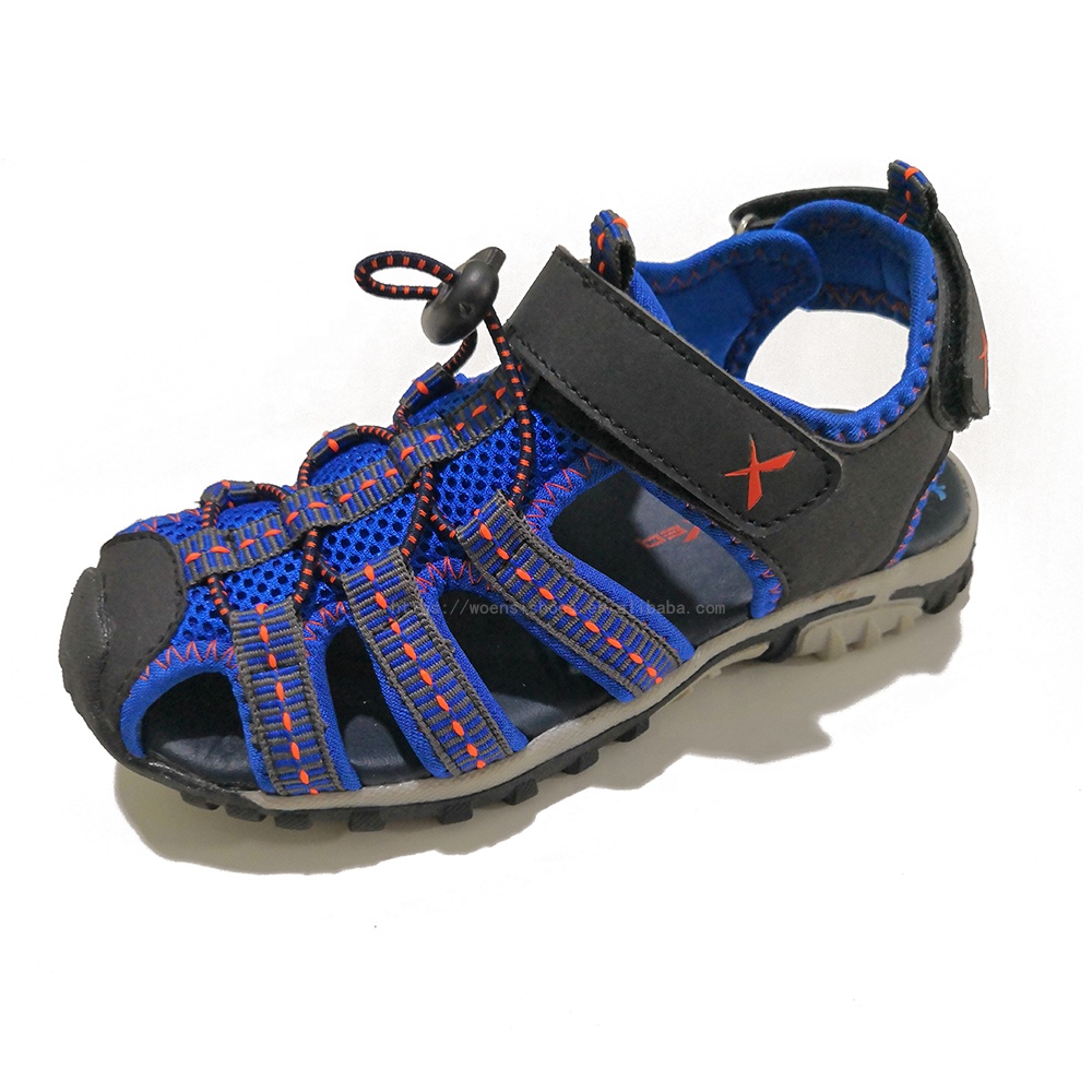 Новые модные недорогие летние детские спортивные сандалии с закрытым носком для мальчиков