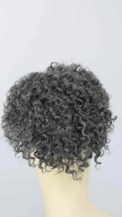 2mm Afro Curly Man Hair Patch Natural Human Hair System