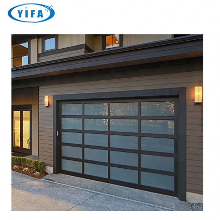 Puerta corredera moderna de aluminio para seguridad de la casa