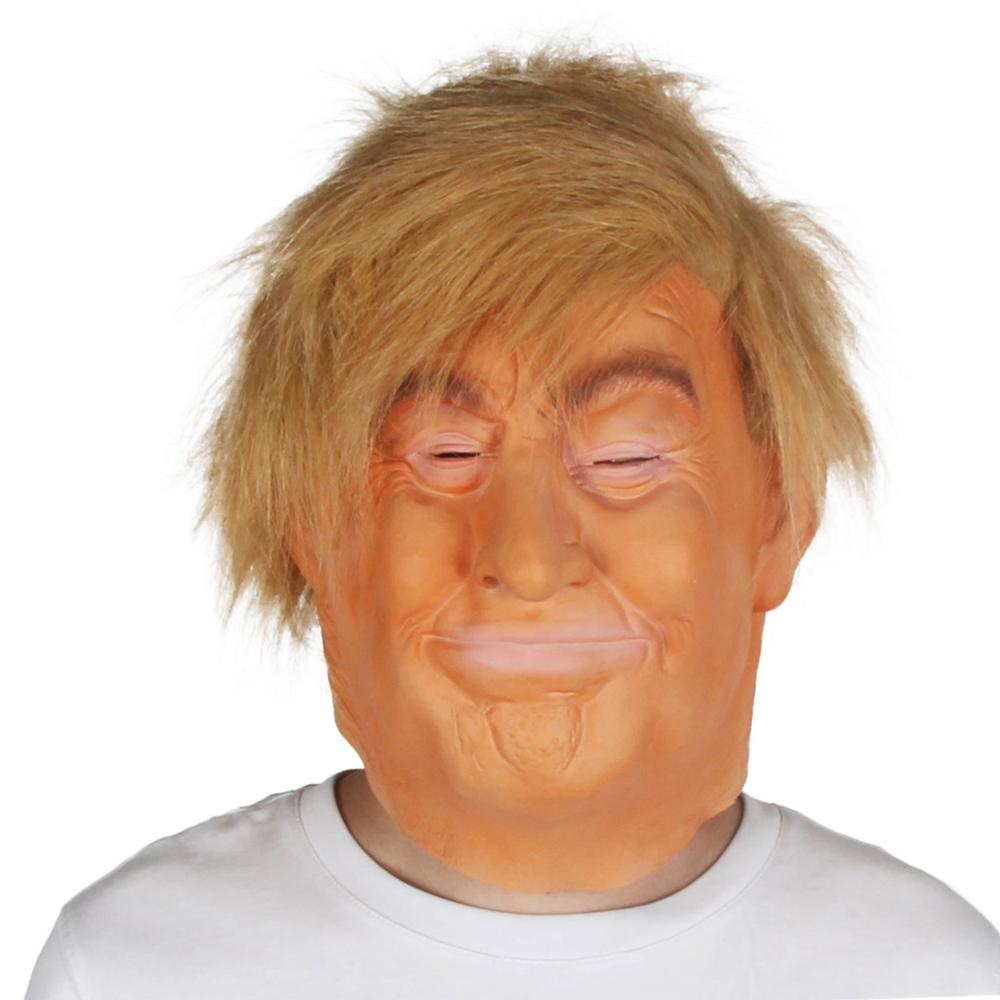 Lifelike Donald Trump Mask Billionaire Presidential Mask Costume Latex Halloween