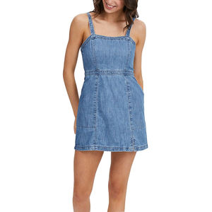 one piece dress in jeans material