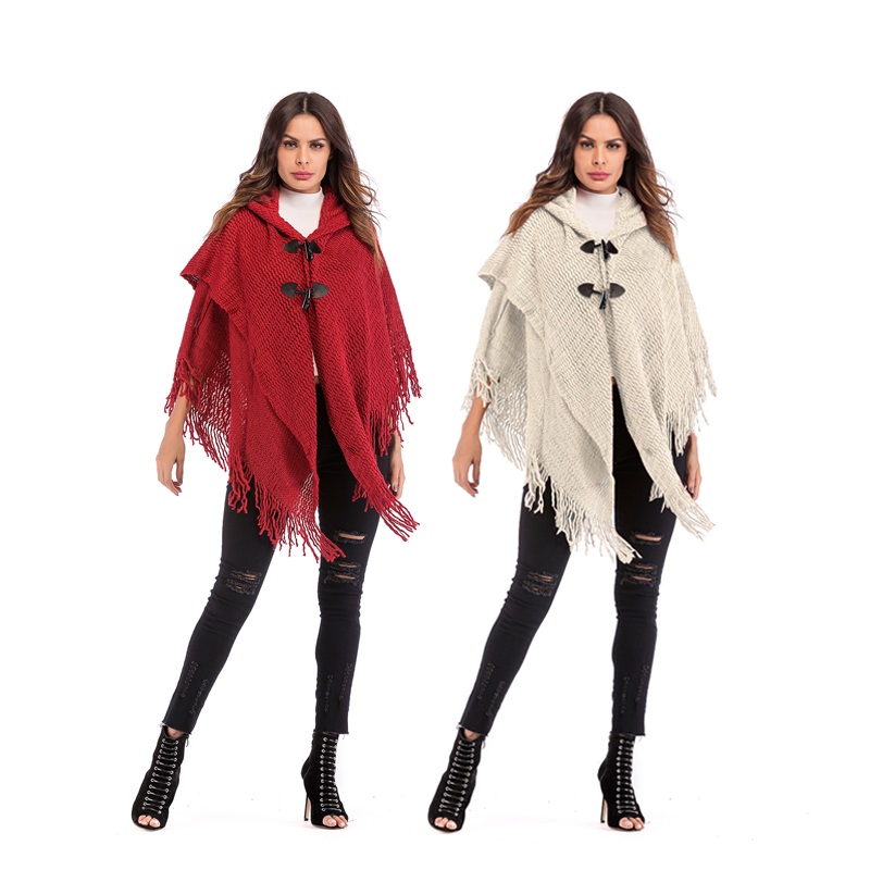 hooded cloak sweater
