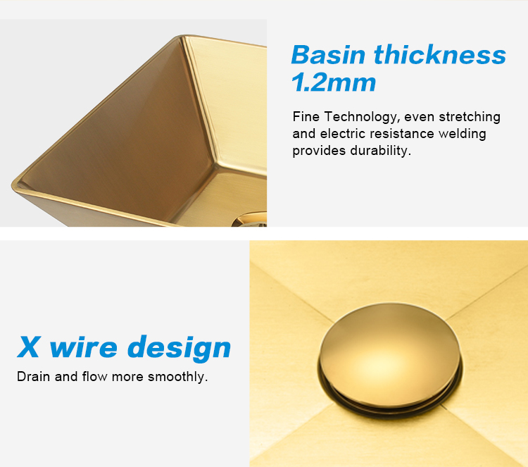 Good Selling Stainless Steel Above Counter Wash Basin Easy Clean Wash Basin